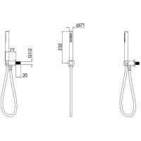 Душевой гарнитур Allen Brau Priority 5.31019-00 Хром — фото 8, Душевые гарнитуры