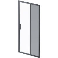 Душевая дверь AM.PM Gem Solo 100 W90G-100-1-195BM профиль Черный матовый стекло матовое-прозрачное — фото 6, Раздвижные душевые двери