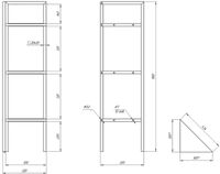 Товар: Шкаф пенал DIWO Смоленск С14144 угловой Черный муар Северное дерево - фото 7 Шкаф пенал DIWO Смоленск С14144 угловой Черный муар Северное дерево — фото 7, Мебель для ванной