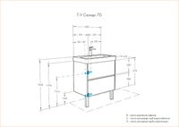 Тумба под раковину Aquaton Сканди 70 1A251801SDZ90 подвесная Белый Дуб рустикальный — фото 12, Тумбы под раковину