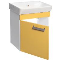 Товар: Тумба с раковиной Veedi Compact Line 45 14000012 подвесная Желтая Белая - фото 3 Тумба с раковиной Veedi Compact Line 45 14000012 подвесная Желтая Белая — фото 3, Мебель для ванной