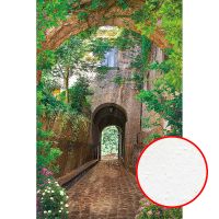 Фреска Ortograf Городской пейзаж 5012 Фактура бархат FX Флизелин (2*3) Коричневый/Зеленый, Город/Деревья — фото 1, Фрески