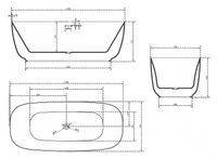 Акриловая ванна Abber 170х75 AB9260 без гидромассажа — фото 6, Акриловые ванны