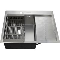 Кухонная мойка Fabia 63х50 63503L Сатин — фото 1, Кухонные мойки