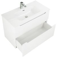 Тумба под раковину BelBagno Etna-H60 80 ETNA-H60-800-2C-SO-BL-P подвесная Bianco Lucido — фото 3, Тумбы под раковину