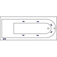Товар: Акриловая ванна Excellent Aurum 180x80 WAEX.AUR18.HYDRO.CR с гидромассажем - фото 3 Акриловая ванна Excellent Aurum 180x80 WAEX.AUR18.HYDRO.CR с гидромассажем — фото 3, Ванны