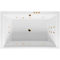 Акриловая ванна Excellent Crown Lux 190x120 WAEX.CRO19.SMART.GL с гидромассажем — фото 1, Ванны
