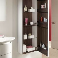 Шкаф пенал Jacob Delafon Presquile 50 R EB1115D-V13 подвесной Палисандр Шпон — фото 4, Пеналы для ванной комнаты