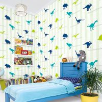 Обои детские Andrea Rossi Kids Land 54267-1 Винил на флизелине (1,06*10,05) Зеленый, Животные — фото 3, Обои для стен