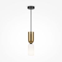 Подвесной светильник Maytoni Modern Memory MOD177PL-01G Белый Золото Черный — фото 5, Подвесные светильники
