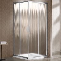 Душевой уголок Vincea Garda VSS-1G8090CH 90х80 профиль Хром стекло шиншилла — фото 1, Прямоугольные душевые уголки