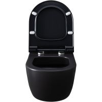 Унитаз Allen Brau Priority 4.31001.31 подвесной Черный матовый без сиденья — фото 16, Подвесные унитазы