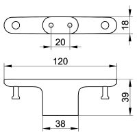 Крючок для полотенца Keuco Edition 400 11515 010000 Хром — фото 2, Крючки для полотенец