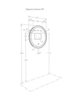 Зеркало Aquaton Анелло 85 1A260802AK010 с подсветкой с сенсорным выключателем и подогревом — фото 20, Мебель для ванной