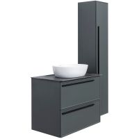 Товар: Тумба под раковину La Fenice Elba 90 FNC-01-ELB-G-90-2 подвесная Серая матовая - фото 9 Тумба под раковину La Fenice Elba 90 FNC-01-ELB-G-90-2 подвесная Серая матовая — фото 9, Мебель для ванной