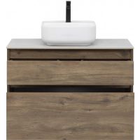 Тумба под раковину Aquanet Nova Lite 90 249518 подвесная Дуб рустикальный — фото 4, Мебель для ванной