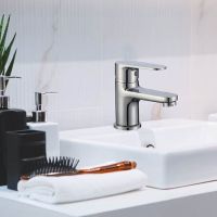 Смеситель для раковины WesnaArt Natur NAT07-210 Хром — фото 2, Смесители для раковины