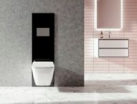 Комплект унитаза с инсталляцией Ideal Standard Tesi Rimless TT00003/115JG с сиденьем Микролифт и клавишей смыва Хром матовый — фото 12, Унитазы