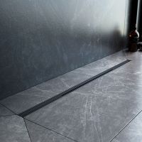 Душевой лоток AM.PM MasterFlow 80 W01SC-S11-080-05BM с Черной матовой решеткой Slim line — фото 5, Душевые лотки