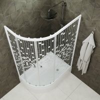 Товар: Душевой уголок Triton Коралл 120х80 В R Щ0000061783 профиль Белый стекло прозрачное с узором - фото 3 Душевой уголок Triton Коралл 120х80 В R Щ0000061783 профиль Белый стекло прозрачное с узором — фото 3, Душевые уголки