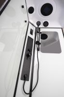 Товар: Душевая кабина Niagara Premium 100x100 NG-6902-01GD Black с гидромассажем - фото 5 Душевая кабина Niagara Premium 100x100 NG-6902-01GD Black с гидромассажем — фото 5, Душевые кабины