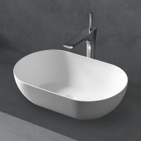 Раковина-чаша Abber Stein 56 AS2611 Белая матовая — фото 1, Раковины накладные