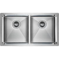 Кухонная мойка Paulmark Gerberg 78/2 Uni PM237844-BS Брашированная сталь — фото 1, Кухонные мойки