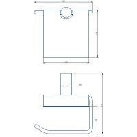 Держатель туалетной бумаги Haiba HB8403-4 с крышкой Бронза — фото 2, Держатели туалетной бумаги