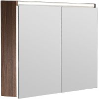 Зеркальный шкаф Boheme Armadi Art Vallessi 100 546-D с подсветкой Dark oak — фото 1, Мебель для ванной