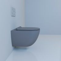 Унитаз Esbano Garcia ESUPGARCGM подвесной Серый матовый с сиденьем Микролифт — фото 4, Подвесные унитазы