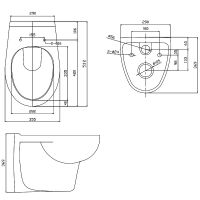 Унитаз WesnaArt Ocean 202-OCE12 подвесной с сиденьем Микролифт — фото 4, Подвесные унитазы