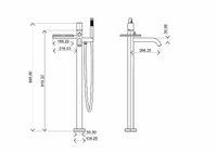 Товар: Смеситель для ванны Boheme Stick 129-BCR.2 Черный матовый Хром - фото 2 Смеситель для ванны Boheme Stick 129-BCR.2 Черный матовый Хром — фото 2, Смесители