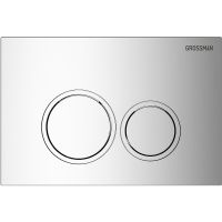 Клавиша смыва Grossman Galaxy 700.K31.01.100.100 Хром глянцевый — фото 1, Кнопки смыва