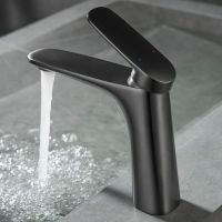 Смеситель для раковины Black&White Universe UK8701MG 8701MG Gun Metal — фото 5, Смесители