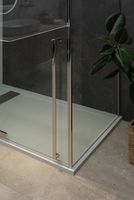 Душевая стенка Allen Brau Priority 100 3.31019.00 профиль Хром стекло прозрачное — фото 5, Боковые стенки