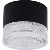 Потолочный светильник Crystal Lux CLT 140C80 BL 4000K Прозрачный Черный — фото 1, Светильники