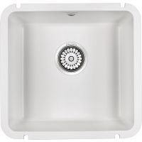 Кухонная мойка Paulmark Unter 45 PM204543-WH Белая — фото 1, Кухонные мойки