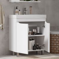 Тумба под раковину Volna Lake 70.2D tnLAKE70.2D-01 Белая — фото 4, Тумбы под раковину