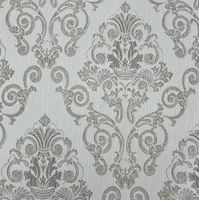 Обои Prima Italiana Ducale 80223 Винил на флизелине (1,06*10,05) Бежевый/Серый/Золото, Дамаск — фото 2, Обои для стен