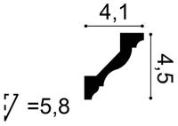 Карниз Orac Decor CX110F 2000x45x41 мм — фото 3, Карнизы