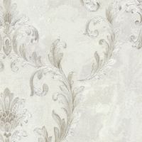 Обои Decori-Decori Forte dei Marmi 2 83704 Винил на флизелине (1,06*10,05) Белый/Серый, Дамаск — фото 2, Обои для стен