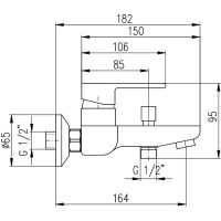 Товар: Смеситель для ванны Rav Slezak Vltava VT454.5CMATZ Черный матовый Золото - фото 2 Смеситель для ванны Rav Slezak Vltava VT454.5CMATZ Черный матовый Золото — фото 2, Смеситель для ванны