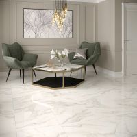 Керамогранит Gracia Ceramica Carrara Premium белый 01 60x60 см — фото 2, Керамогранит