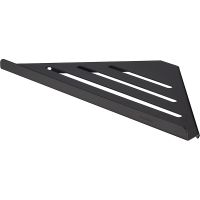 Металлическая полка Swedbe Attribut 9802B угловая Черная матовая — фото 1, Полки для ванной и душа