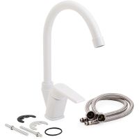 Смеситель для кухни Orange OneLife P02-000w Белый — фото 3, Смесители для кухни