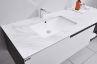 Тумба с раковиной Orans BC-1131 L 150 подвесная Matt coffee White matt арт-11311500L — фото 5, Тумбы с раковиной