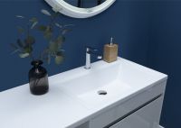 Тумба под раковину Aquanet Токио 130 236917 подвесная Белая — фото 9, Мебель для ванной