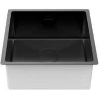 Кухонная мойка Paulmark Next 44 Uni PM214444-MBN Черная матовая — фото 2, Кухонные мойки