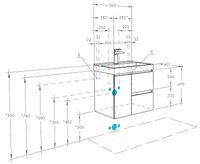 Товар: Тумба под раковину Aquaton Рене 56 1A258501NRC80 подвесная Белая Грецкий орех - фото 11 Тумба под раковину Aquaton Рене 56 1A258501NRC80 подвесная Белая Грецкий орех — фото 11, Тумбы под раковину