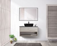 Тумба под раковину BelBagno Kraft 80 KRAFT-800-1C-SO-RGB подвесная Rovere Galifax Bianco — фото 16, Тумбы под раковину